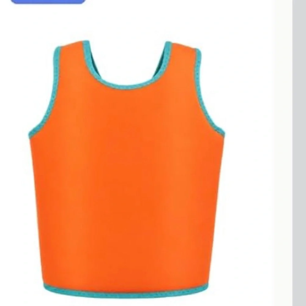 Kids Two-Tone Swim Vest - Yellow & Orange